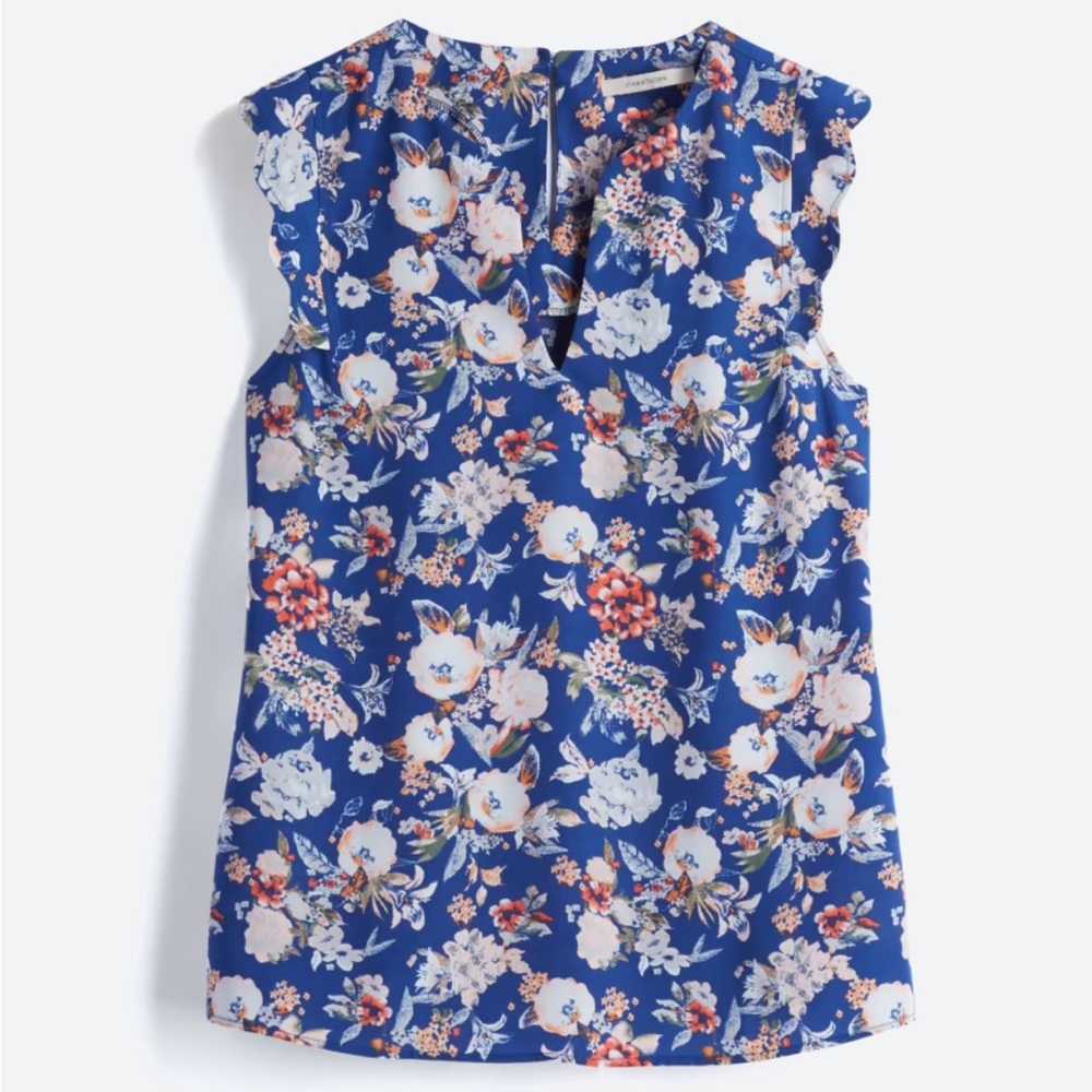 Dawney Scallop Trim Blouse